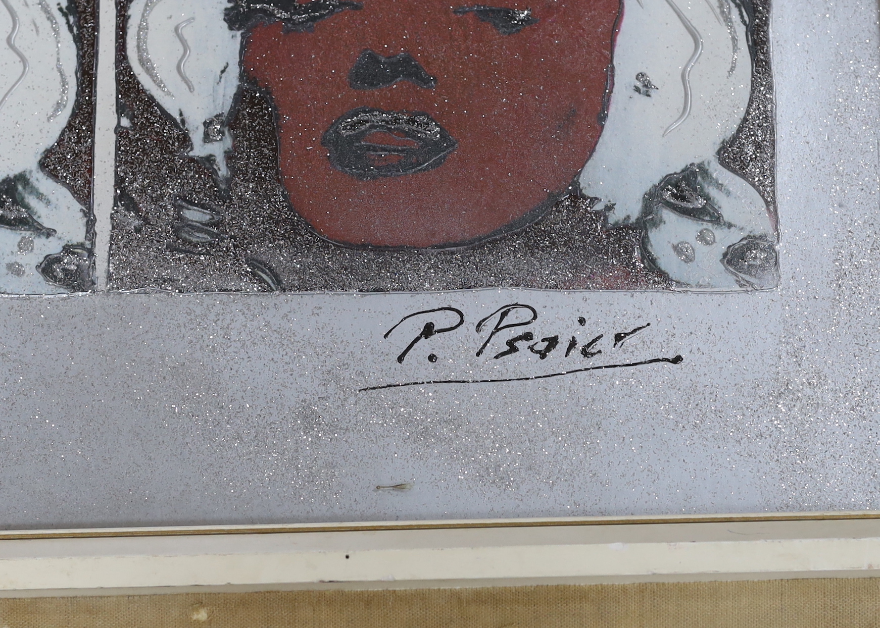 Pietro Psaier (1939-2004), hand embellished screenprint, 'The Norma Jean (3 Multi)', signed, 17/100, COA verso, 34 x 75cm